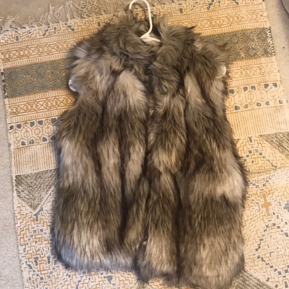 faux fur vest